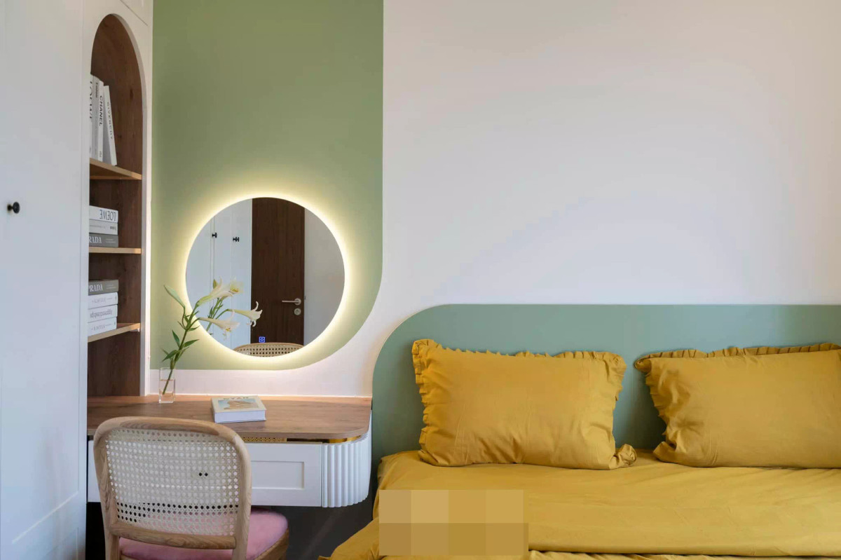 Căn hộ xanh bơ dịu dàng, đường nét thiết kế bắt mắt ảnh 12