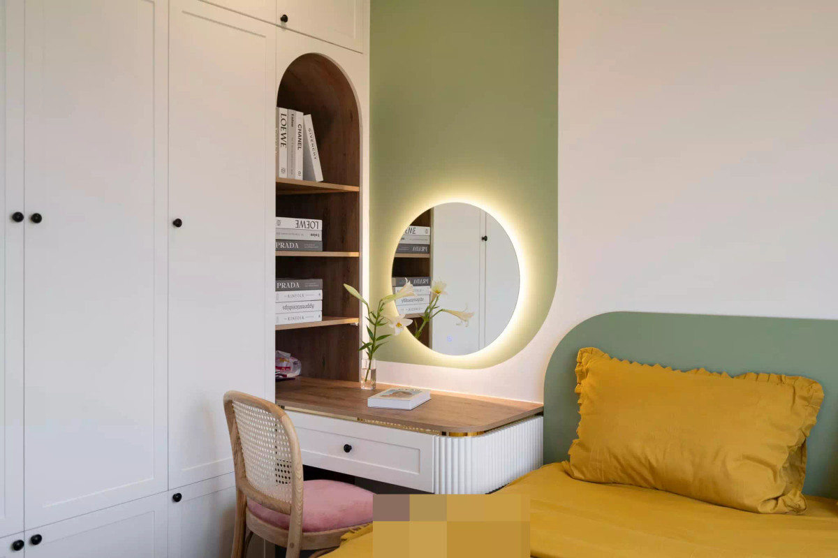 Căn hộ xanh bơ dịu dàng, đường nét thiết kế bắt mắt ảnh 13