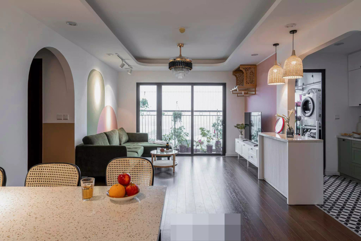 Căn hộ xanh bơ dịu dàng, đường nét thiết kế bắt mắt ảnh 8