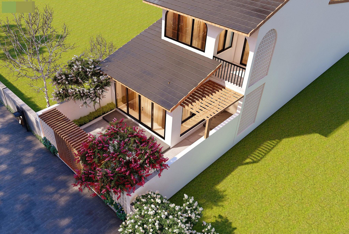 Nhà cấp 4 mái Nhật đẹp sửng sốt, không gian thoáng mát lại sang trọng ảnh 2