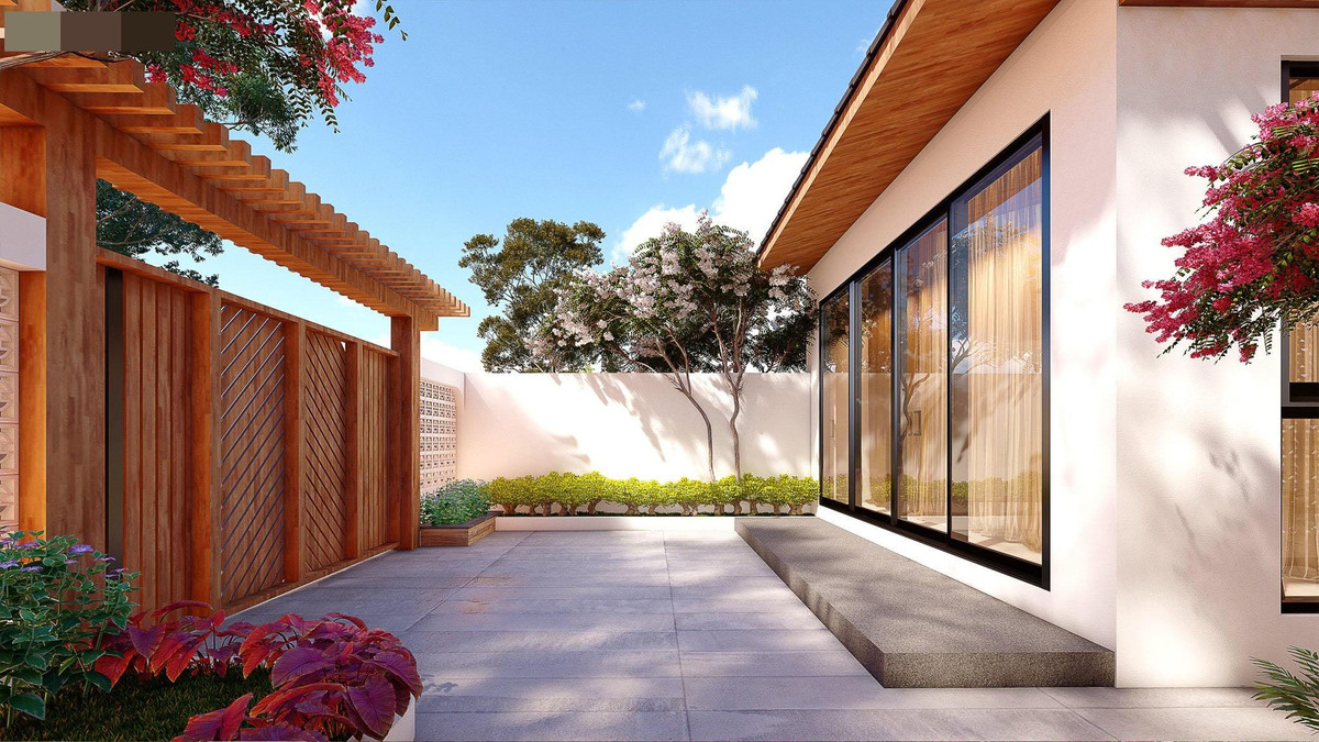 Nhà cấp 4 mái Nhật đẹp sửng sốt, không gian thoáng mát lại sang trọng ảnh 3