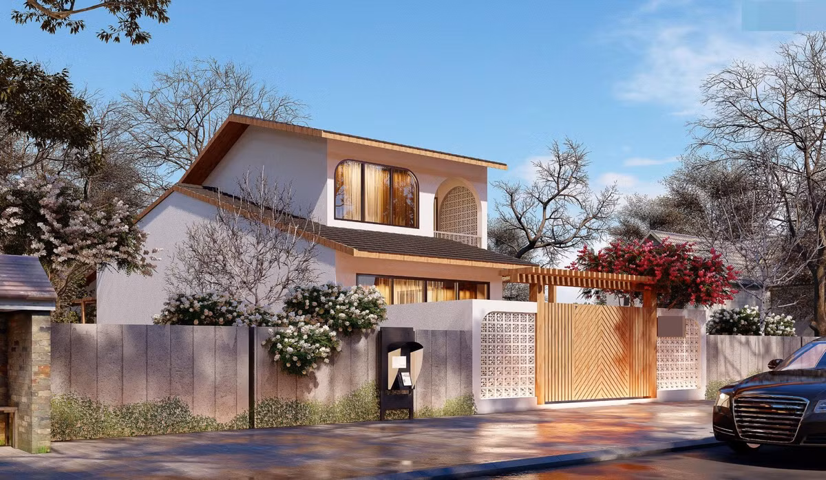 Nhà cấp 4 mái Nhật đẹp sửng sốt, không gian thoáng mát lại sang trọng ảnh 10