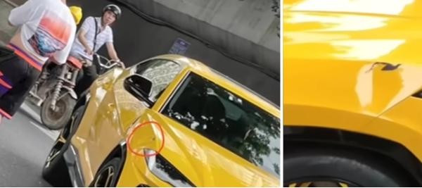 Thanh nien Trung Quoc quy xuong nan ni khi dam phai sieu xe-Hinh-2