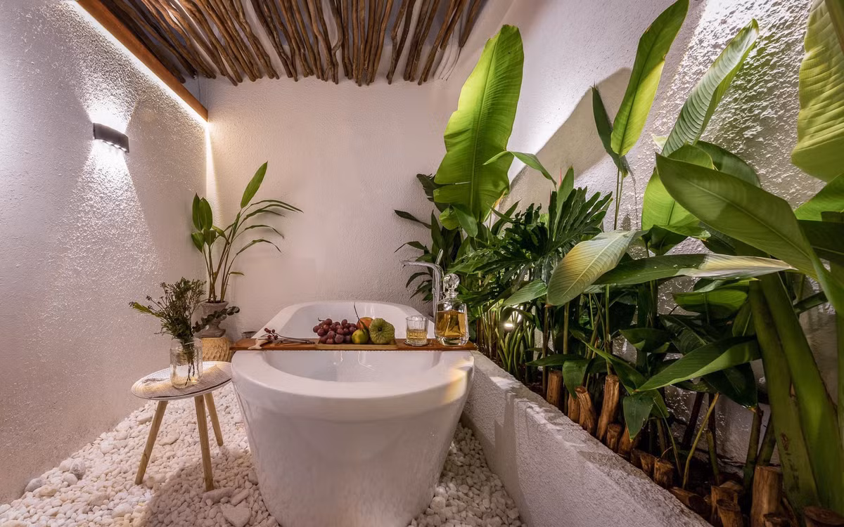 Khu vuon resort, phong tam 