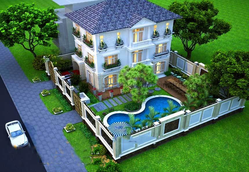 Biệt thự hiện đại có bể bơi giúp gia chủ giảm nhiệt vào mùa nóng ảnh 6