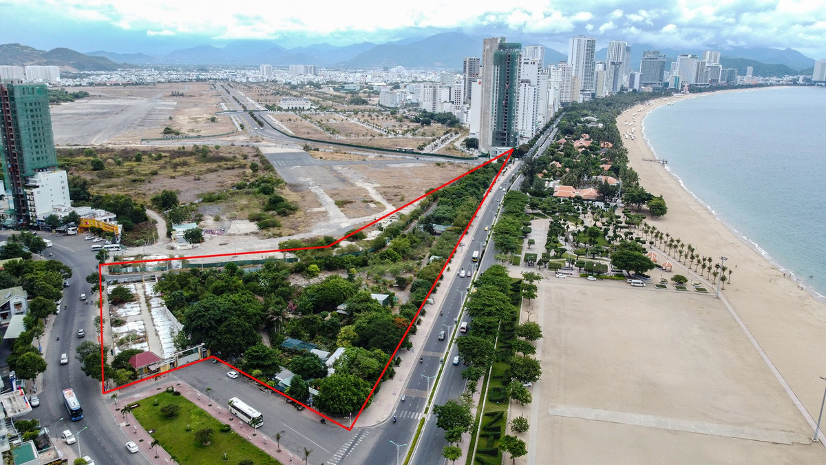 Trong 21 ha có khu đất (khoanh đỏ) đang được 2 doanh nghiệp là Công ty TNHH Tân Thành và Công ty CP Nam Khánh chiếm giữ, sử dụng.