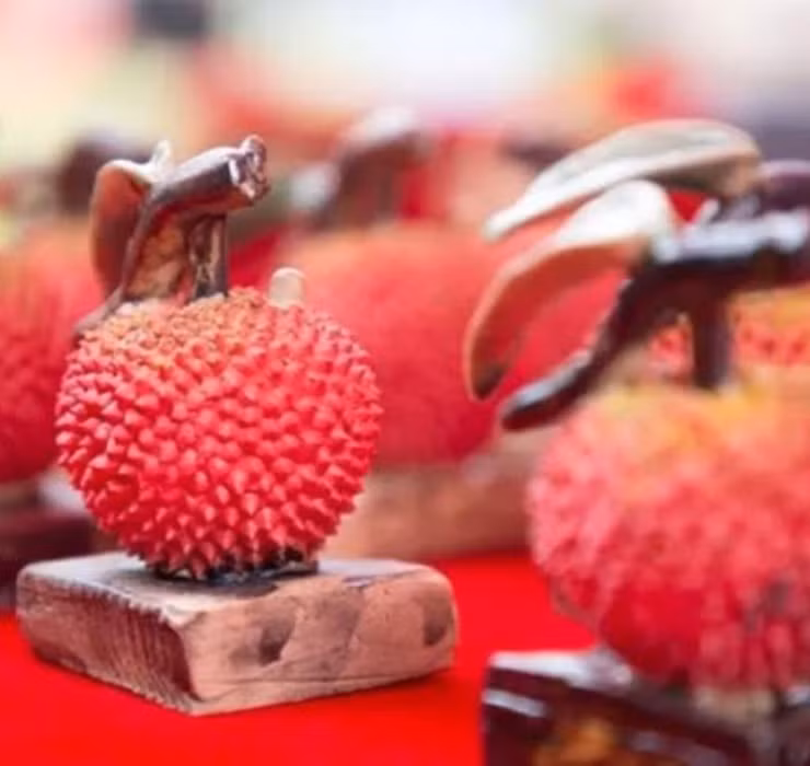 Đặc điểm của loại vải này là mùi vị ngọt thanh đặc biệt, cùi dày mọng nước và hạt rất bé.