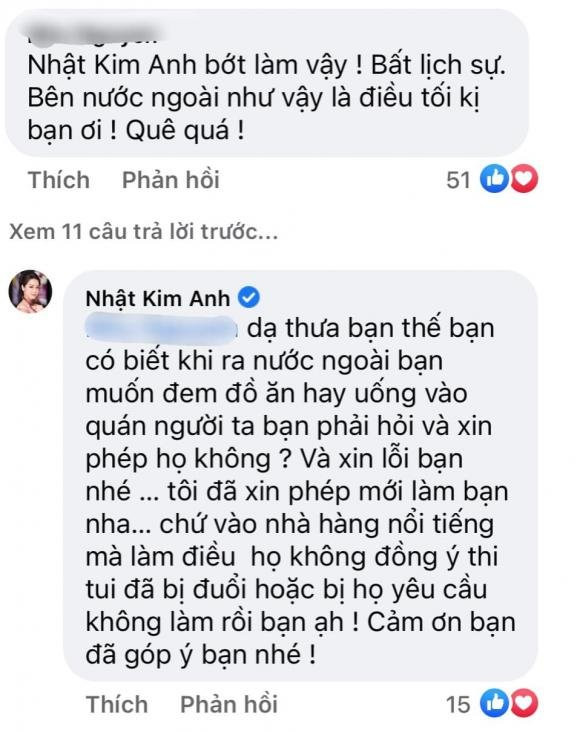 Nhật Kim Anh phản ứng cực gắt khi bị dân mạng chê bất lịch sự - Hình 2 Nhat Kim Anh phan ung cuc gat khi bi dan mang che bat lich su-Hinh-2