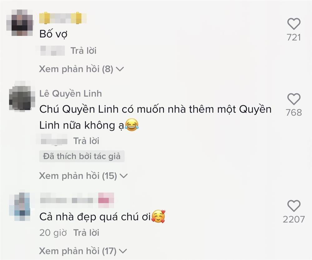 Khoe 2 con dep nhu hoa hau, Quyen Linh duoc nhieu nguoi nhan 