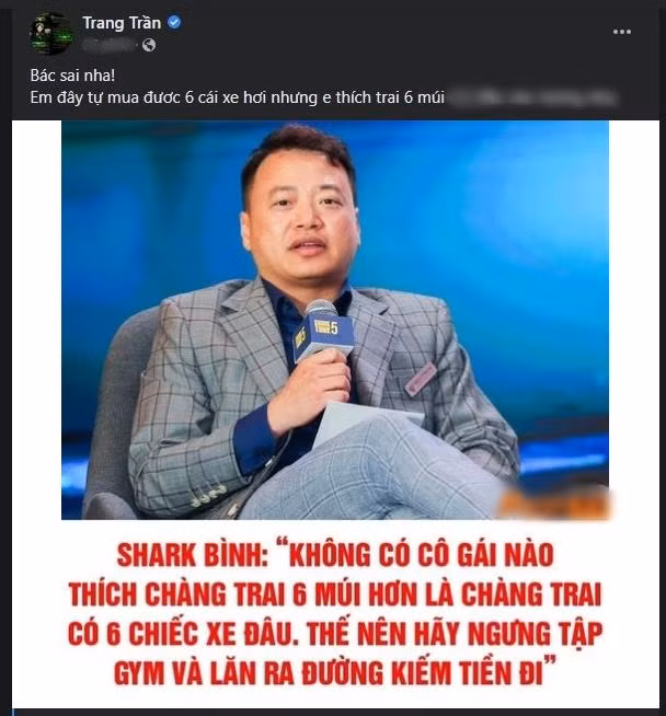 Sao Viet phan doi 'phu nu thich 6 xe hon 6 mui' cua shark Binh-Hinh-3