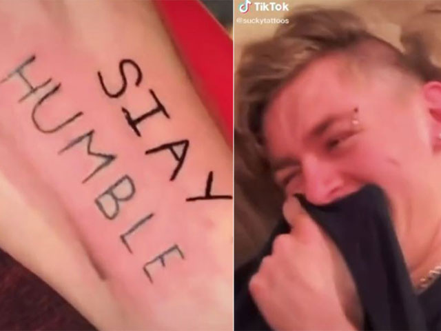 Clip: Anh chang do khoc do cuoi khi hinh xam sai loi chinh ta