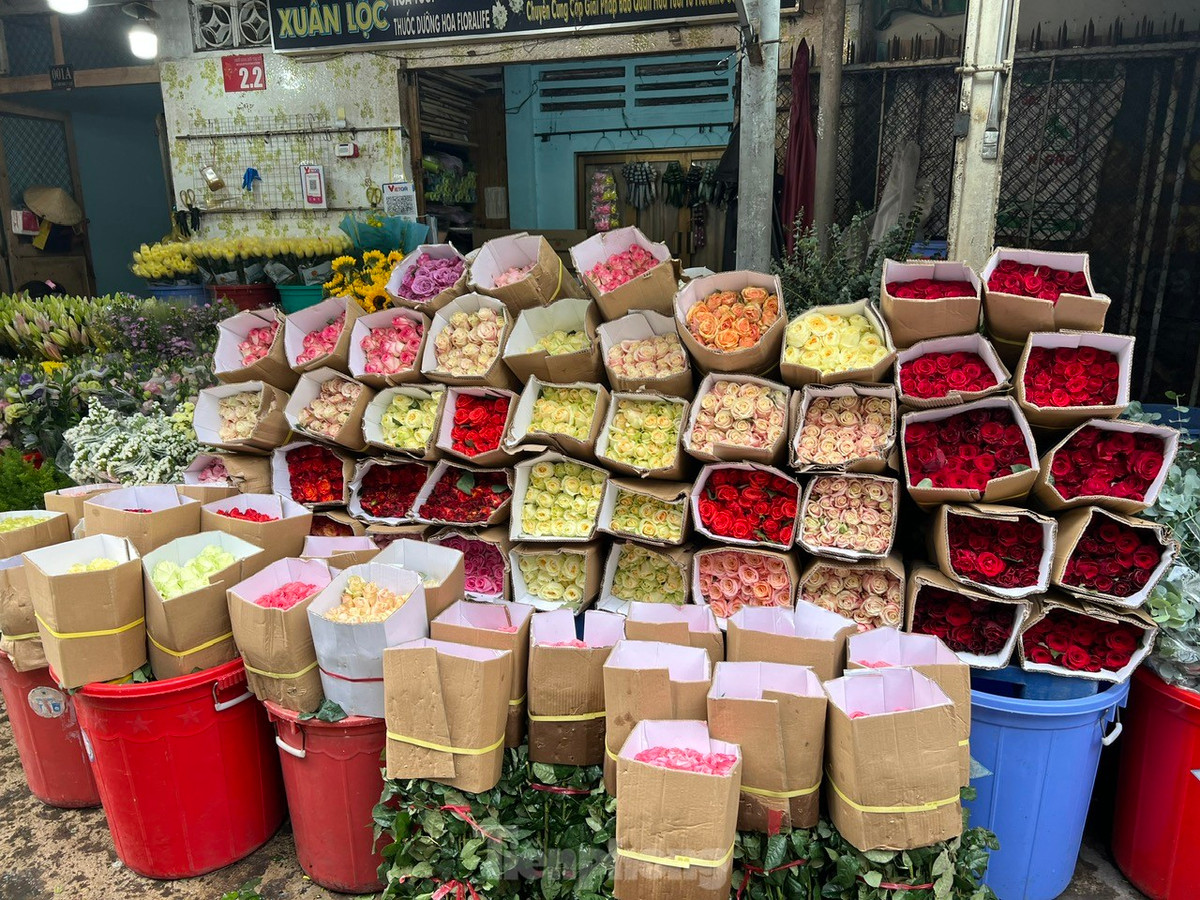 Giá hoa hồng Đà Lạt tăng giá nhẹ, có thời điểm lên 450.000 đồng/bó (50 bông), hiện giá giảm còn 420.000 - 400.000 đồng/bó. Sức mua chậm.