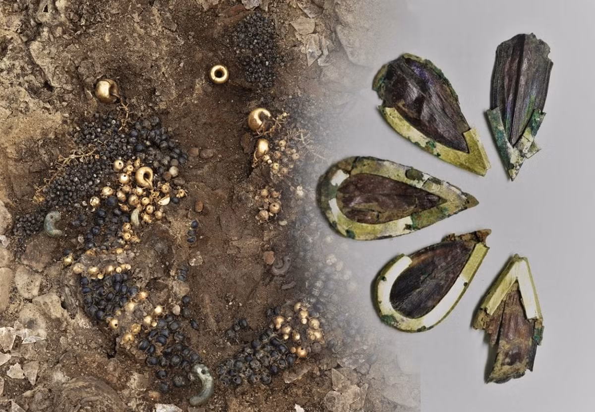 3. Nhiều món đồ trang sức tinh xảo đã được tìm thấy trong lăng mộ của một công chúa thời Silla, vương quốc hình thành ở bán đảo Triều Tiên thời đầu Công nguyên. Địa điểm khai quật là thành phố Gyeongju, thuộc tỉnh Bắc Gyeongsang của Hàn Quốc.