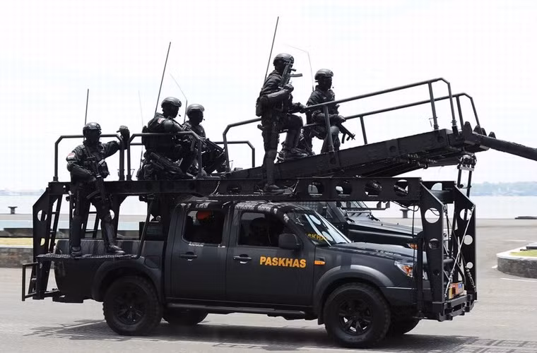 Xe đặc chủng của lực lượng đặc nhiệm Indonesia.
