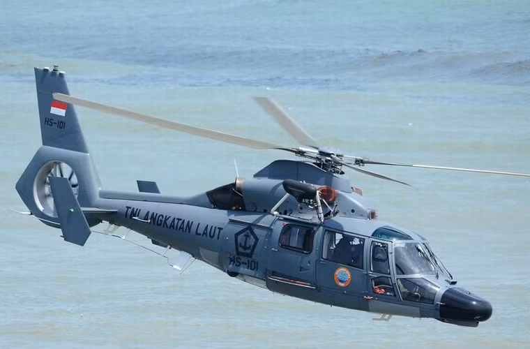 Trực thăng hải quân AS565 Panther do Pháp sản xuất, trang bị cho Quân đội Indonesia.