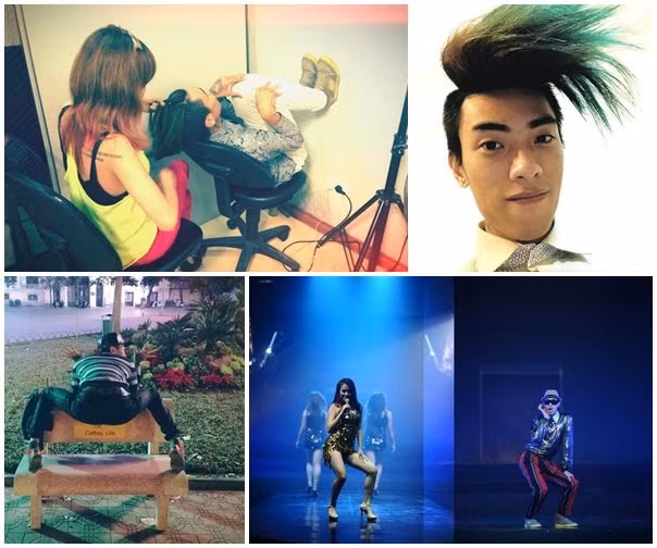 Như Giang Popper thỉnh thoảng cũng nhờ bạn gái giúp thực hiện những bức ảnh chế bá đạo của mình.