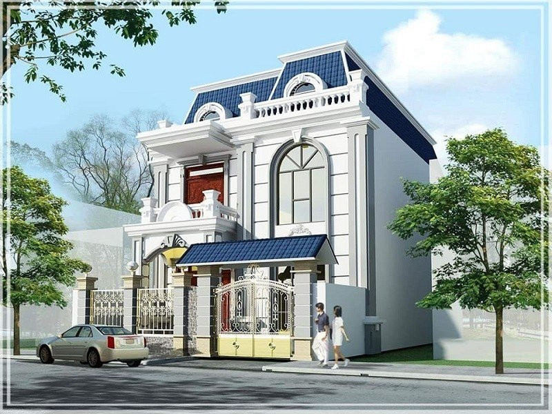 10 mẫu nhà mái thái 2 tầng đẹp không tì vết, phong cách hiện đại - Hình 6 10 mau nha mai thai 2 tang dep khong ti vet, phong cach hien dai-Hinh-6