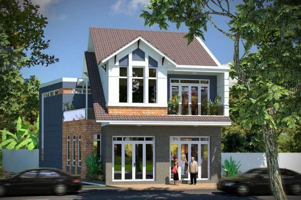 10 mẫu nhà mái thái 2 tầng đẹp không tì vết, phong cách hiện đại - Hình 5 10 mau nha mai thai 2 tang dep khong ti vet, phong cach hien dai-Hinh-5