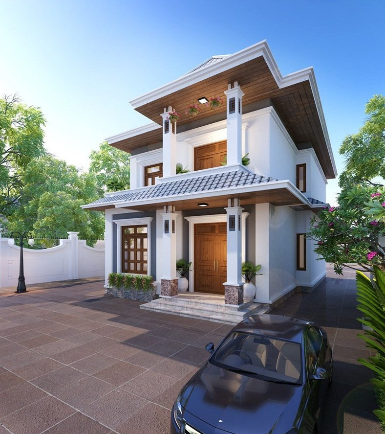 10 mẫu nhà mái thái 2 tầng đẹp không tì vết, phong cách hiện đại 10 mau nha mai thai 2 tang dep khong ti vet, phong cach hien dai