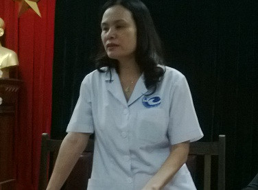 Bà Vũ Thị Thanh, Giám đốc Bệnh viện Mắt Hà Nội