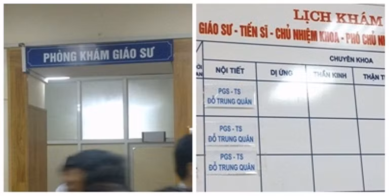 Phòng khám giáo sư tại Bệnh viện Bạch Mai