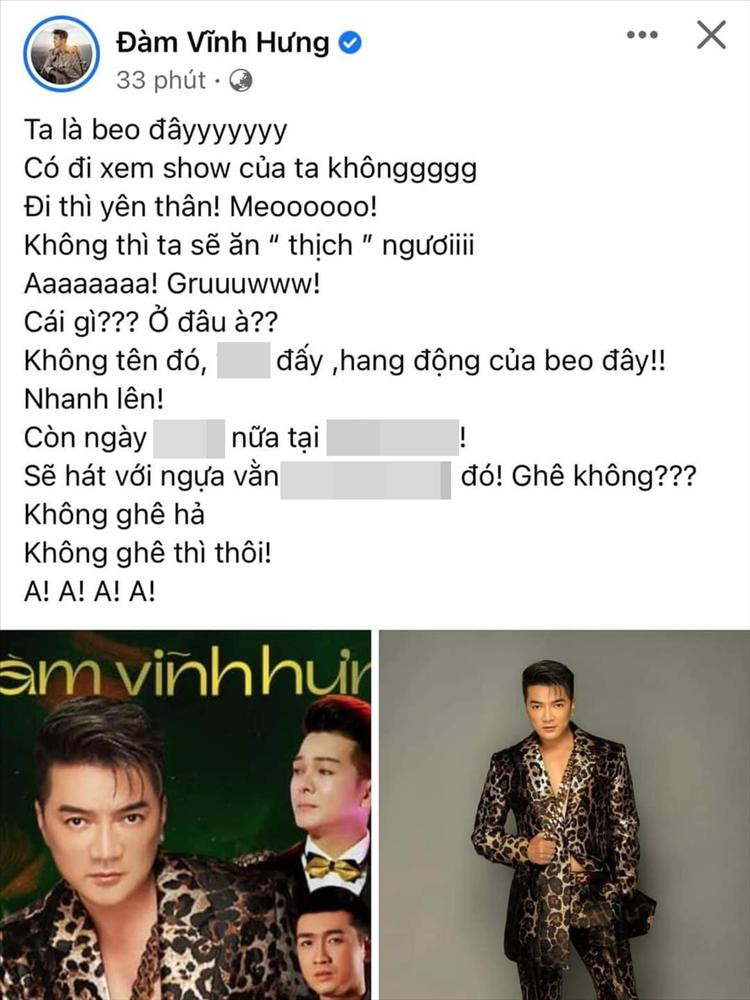 Dam Vinh Hung gioi thieu show la lung, netizen che 