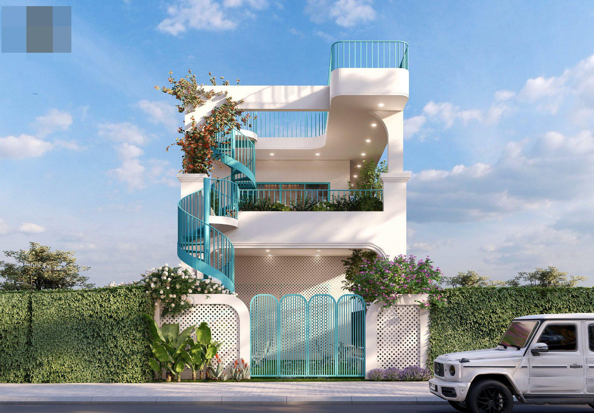 Nha pho nghe thuat, cau thang uon luon nhu song, noi that thu hut moi anh nhin-Hinh-3