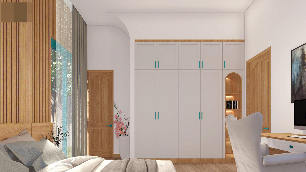 Nha pho nghe thuat, cau thang uon luon nhu song, noi that thu hut moi anh nhin-Hinh-24