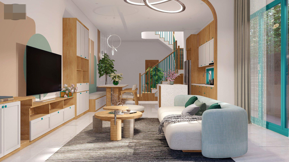 Nha pho nghe thuat, cau thang uon luon nhu song, noi that thu hut moi anh nhin-Hinh-10