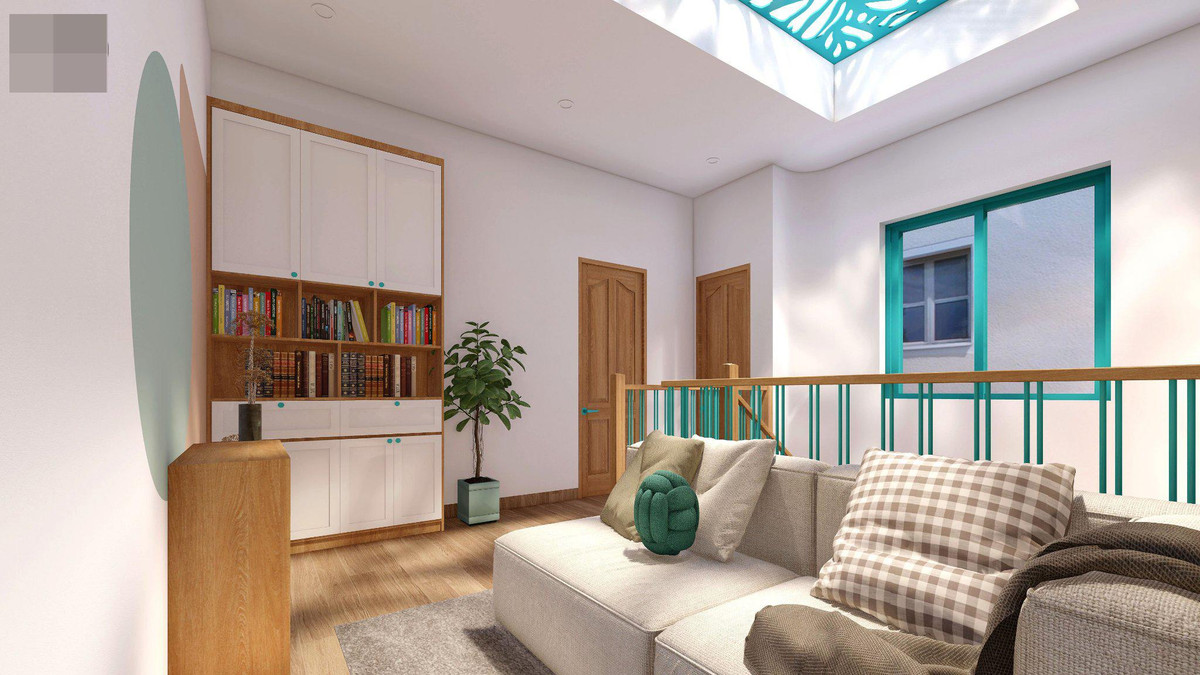 Nha pho nghe thuat, cau thang uon luon nhu song, noi that thu hut moi anh nhin-Hinh-28