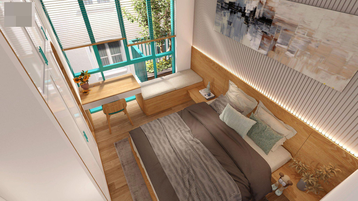 Nha pho nghe thuat, cau thang uon luon nhu song, noi that thu hut moi anh nhin-Hinh-31