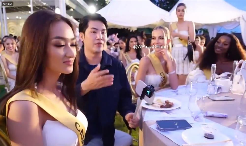 Thien An phan ung cuc ben khi bi MC Miss Grand chiem cho