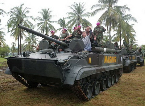 BMP-3F của lính thủy đánh bộ Indonesia.