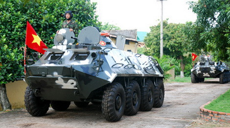 BTR-60 của lữ đoàn Hải quân đánh bộ 147.