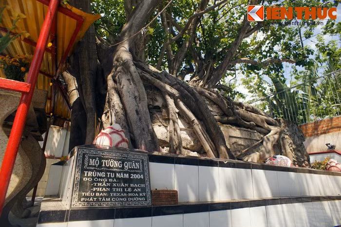 Trong một bài viết đăng trên Tạp chí Xưa &amp; Nay, nhà nghiên cứu Nguyễn Văn Nghệ cho rằng người nằm dưới mộ là ông Tống Văn Khôi, một vị quan dưới triều chúa Nguyễn Phúc Thuần (1754 - 1777). Năm 1775, ông giao chiến với quân Tây Sơn ở Ba Ngòi, bị thương nặng và chết tại đây.