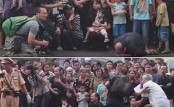 Ảnh gây nhiều tranh cãi cho cộng đồng mạng. (Ảnh FB)