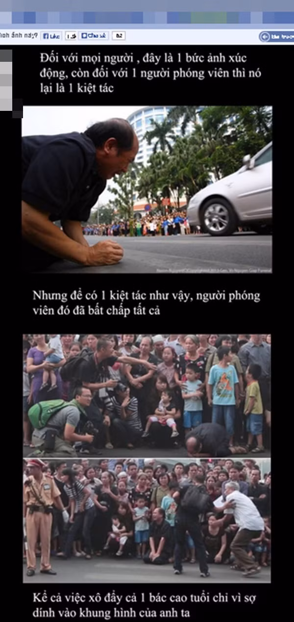 Bức ảnh đang được lan truyền trên cồng động mạng. (Ảnh chụp FB)