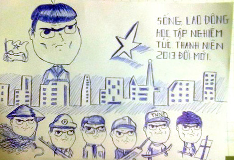 Đặc điểm để nhận biết "Thanh niên nghiêm túc" chính là: Trên khuôn mặt cực kỳ nghiêm túc, hình sự, áo cài cúc đến tận cổ, ngôn từ nào phát ra cũng nghiêm chỉnh.