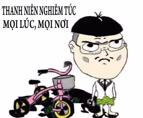 Thanh niên nghiêm túc là phải có khuôn mặt giống như thế này