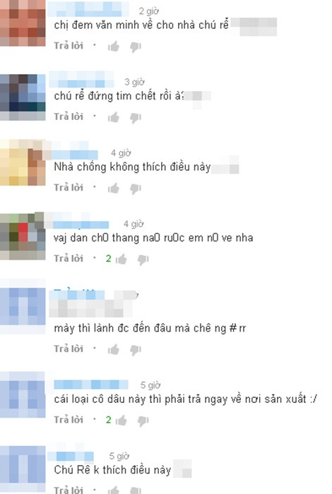 Một số người thấy hình ảnh của cô dâu quá phản cảm