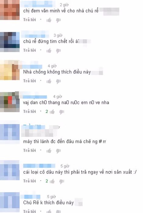 Một số người thấy hình ảnh của cô dâu quá phản cảm