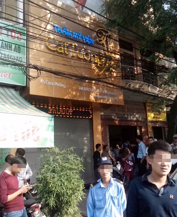 Thẩm mỹ viện Cát Tường nơi bác sĩ Nguyễn Mạnh Tường gây nên cái chết của chị Lê Thị Thanh Huyền.