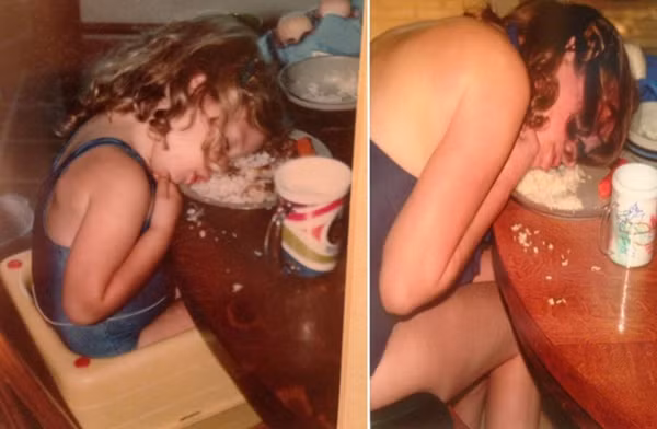 Ngủ gục ngay tại bàn ăn