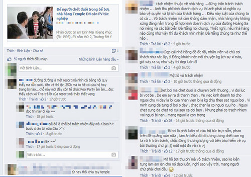 Dân mạng bức xúc với thái độ của resort và lên tiếng khẳng định trách nhiệm thuộc về ban quản lý