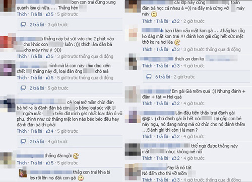 Cư dân mạng chỉ trích hành động bạo lực của nam sinh