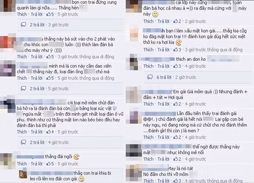 Cư dân mạng chỉ trích hành động bạo lực của nam sinh