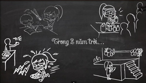 Trong 2 năm cô bạn cố gắng làm thêm để không phải xin tiền gia đình