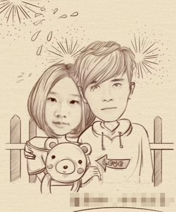 Rất nhiều cặp đôi cùng tham gia chụp ảnh hoạt hình dễ thương.