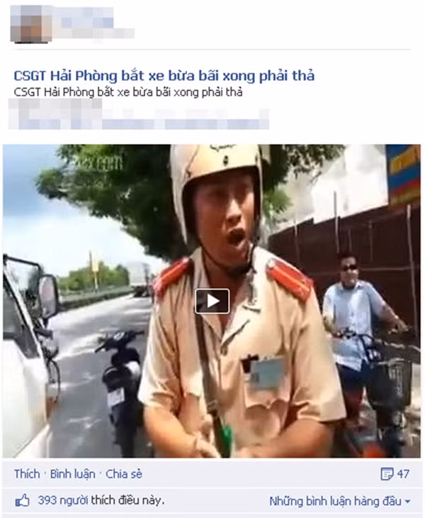 Clip xuất hiện trên một Fanpage của Facebook và đang được cư dân mạng chia sẻ nhau xem.