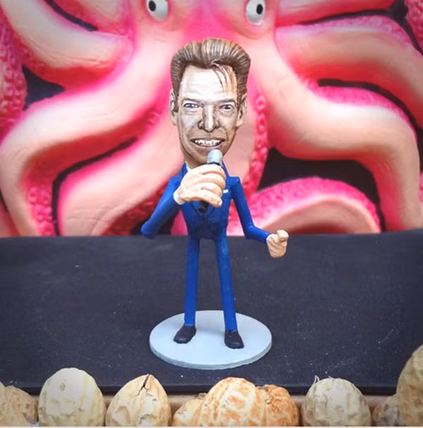 Ca sĩ nổi tiếng David Bowie. 